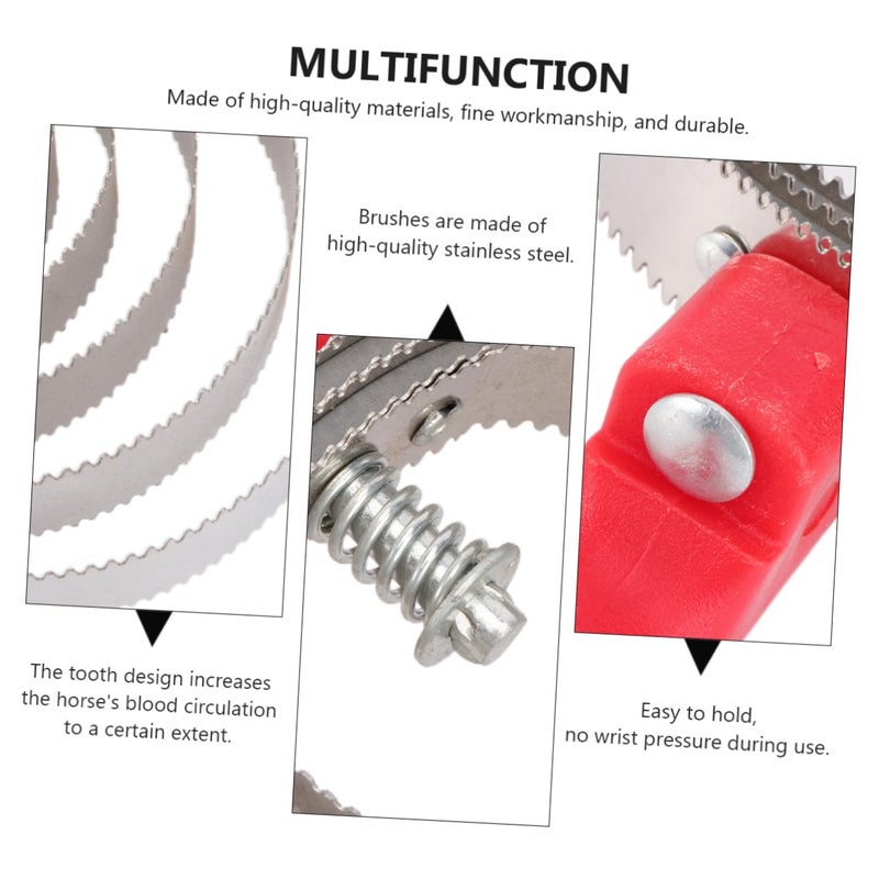 Ergonomic Cattle Itching Brush with Skid Handle for Efficient Grooming and Hair Shedding - Image 3
