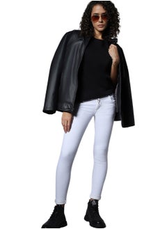 HIGH STAR Women White Slim Fit Mid-Rise Clean Look Jeans  - Image 1