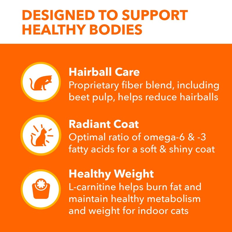IAMS Proactive Health Indoor Weight Control & Hairball Care Adult Dry Cat Food, Salmon Recipe, 7 lb. Bag - Image 3