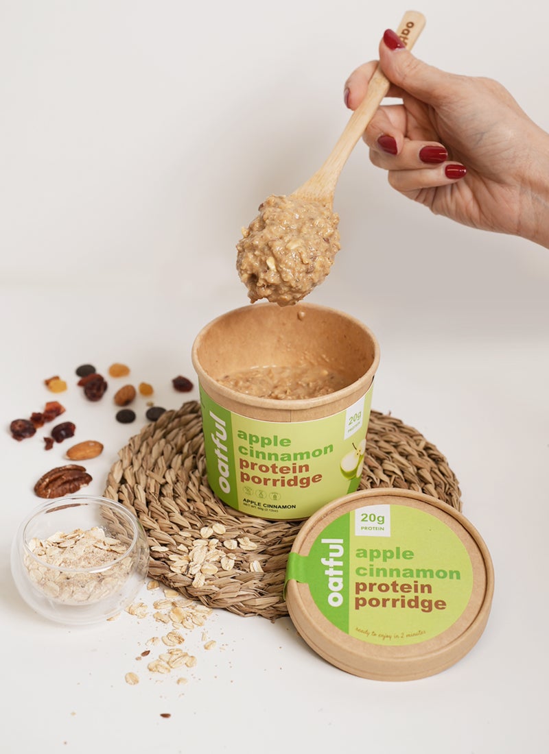 Oatful Apple Cinnamon Protein Porridge Cups - Image 4