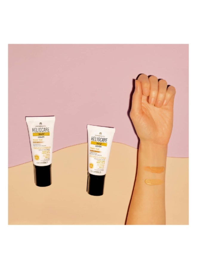 جل هيليوكير 360º المائي SPF50+ واقي الشمس الملون برونزي 50 مل - Image 2