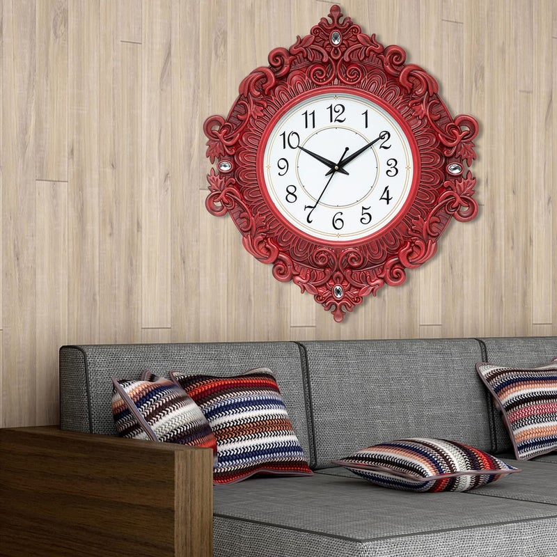 Harbour Analog Latest Stylish New Models Wall Clock for Home Living Room Hall Bedroom (Size Height 48 CM X Width 41 CM)- Home Decor Big Size Wall Clock -911MKJH2 - Image 5