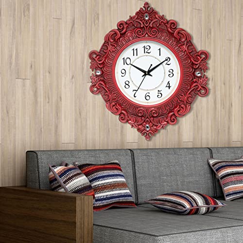 Harbour Analog Latest Stylish New Models Wall Clock for Home Living Room Hall Bedroom (Size Height 48 CM X Width 41 CM)- Home Decor Big Size Wall Clock -911MKJH2 - Image 1