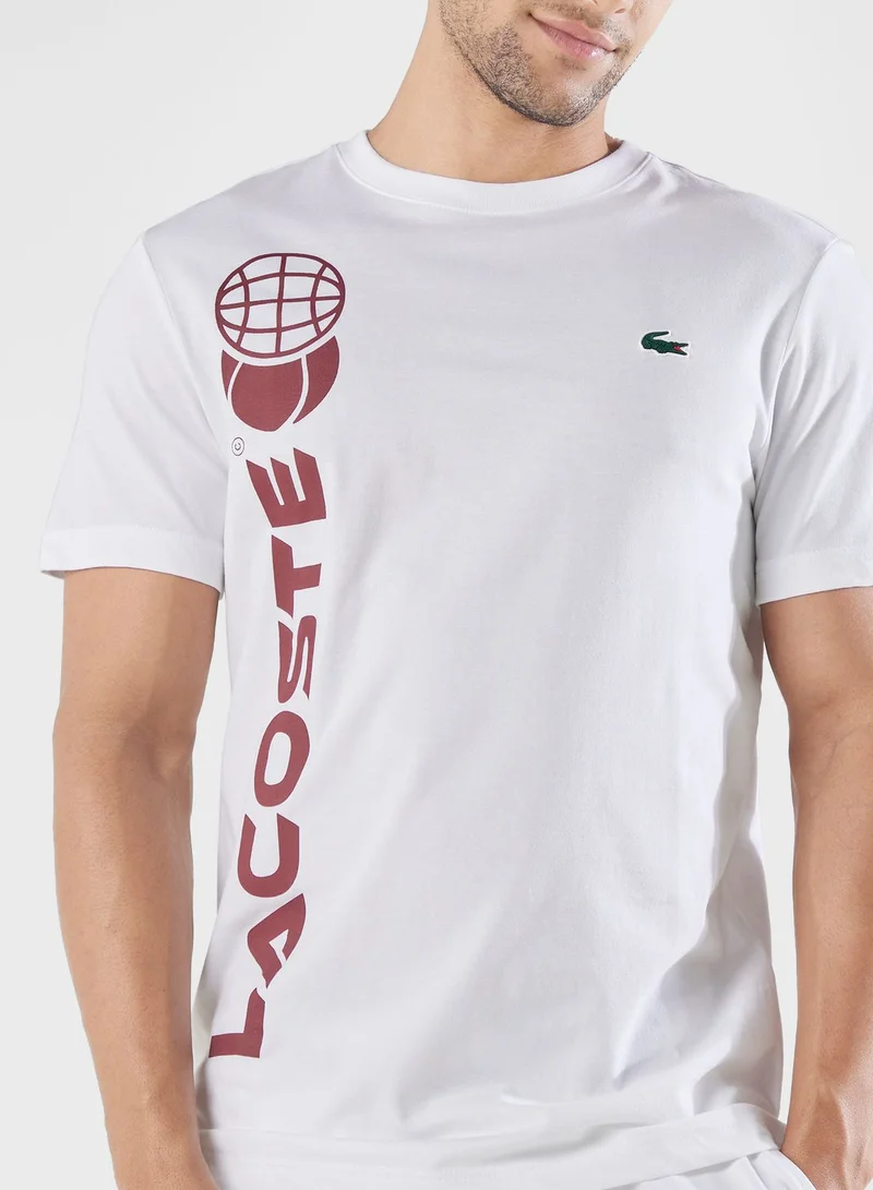 LACOSTE Graphic Crew Neck T-Shirt