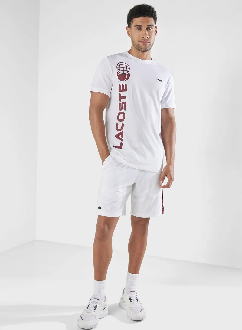 LACOSTE Graphic Crew Neck T-Shirt