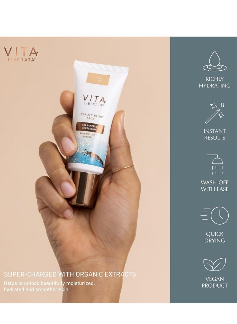 Vita Liberata Vita Liberata Beauty Blur Face, CC Cream, Flawless Complexion, Radiant Glow, Evens Skin Tone, Full Coverage Foundation, Hydrating & Customizable, New Packaging  - Image 2