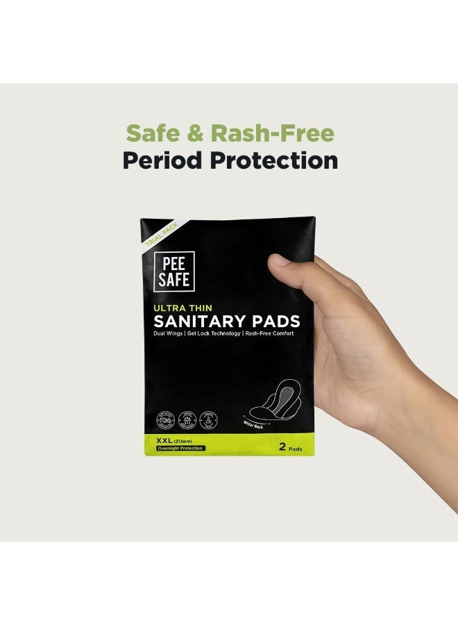PEE SAFE ULTRA THIN SANITARY PADS XXL 2s - Image 5