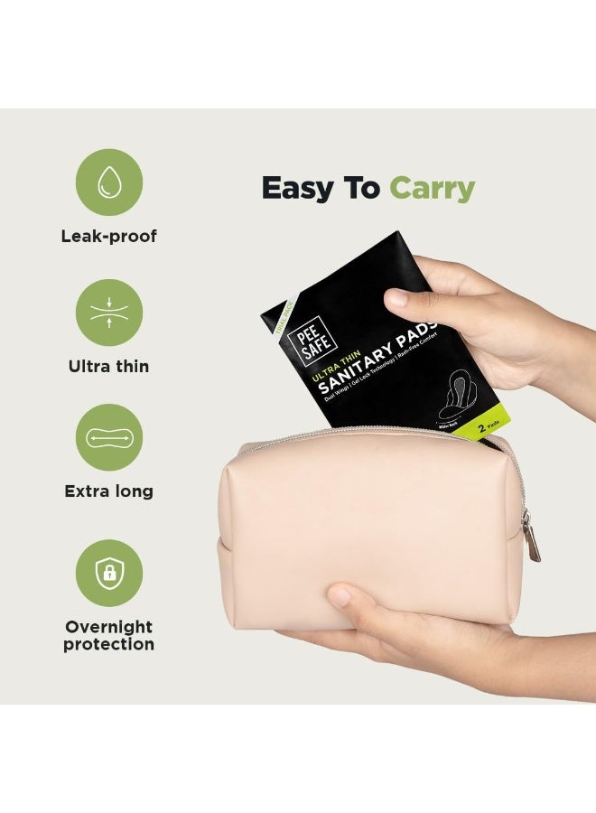 PEE SAFE ULTRA THIN SANITARY PADS XXL 2s - Image 3