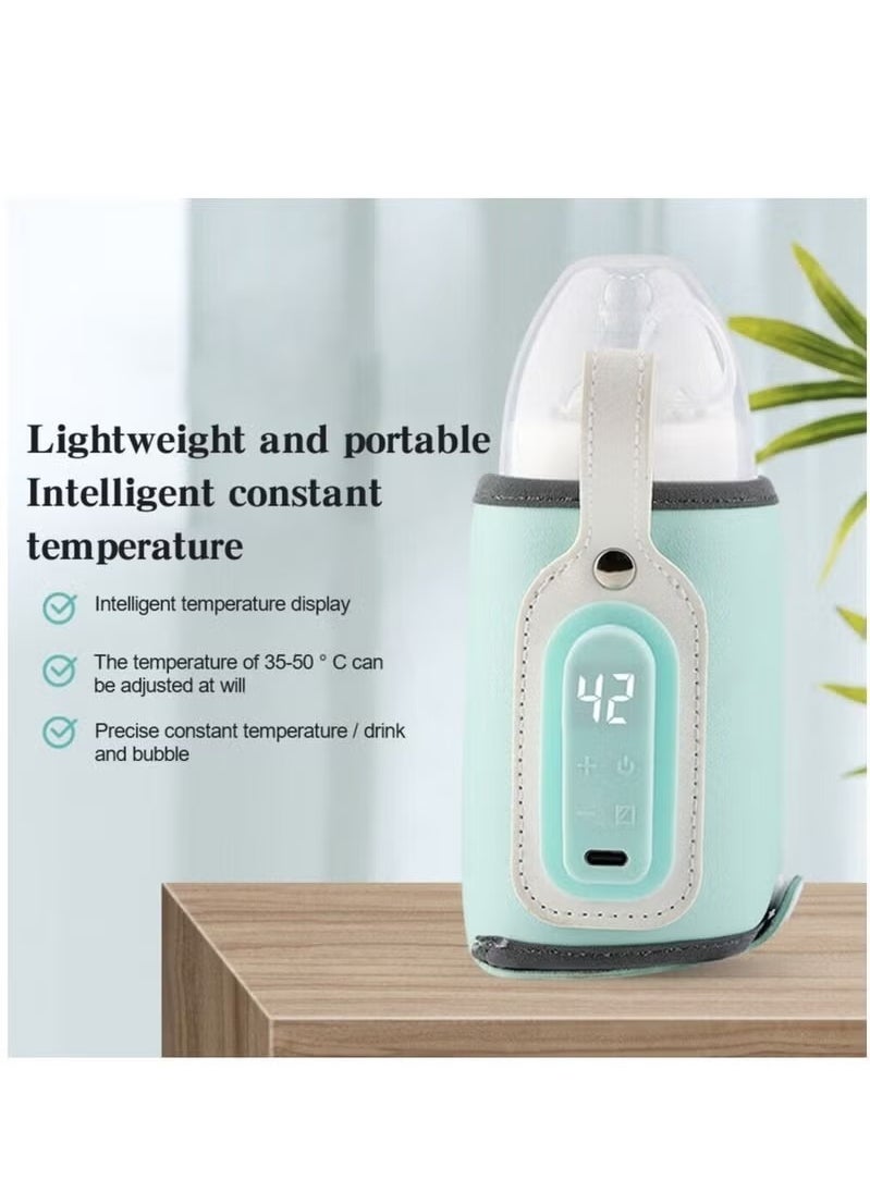 Generic Portable Bottle Warmer Baby Bottle Warmer with LCD Display Bottle Warmer On The Go USB Bottle Warmer for Baby Bottles  - Image 2