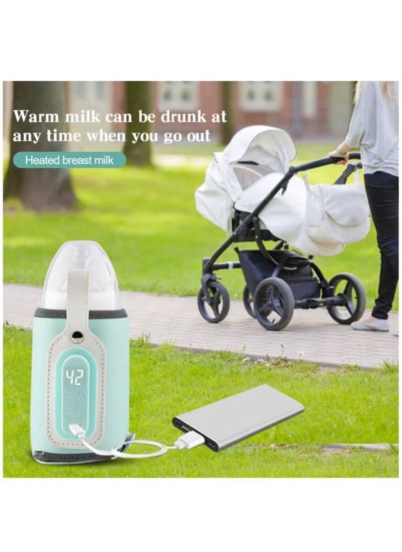 Generic Portable Bottle Warmer Baby Bottle Warmer with LCD Display Bottle Warmer On The Go USB Bottle Warmer for Baby Bottles  - Image 5