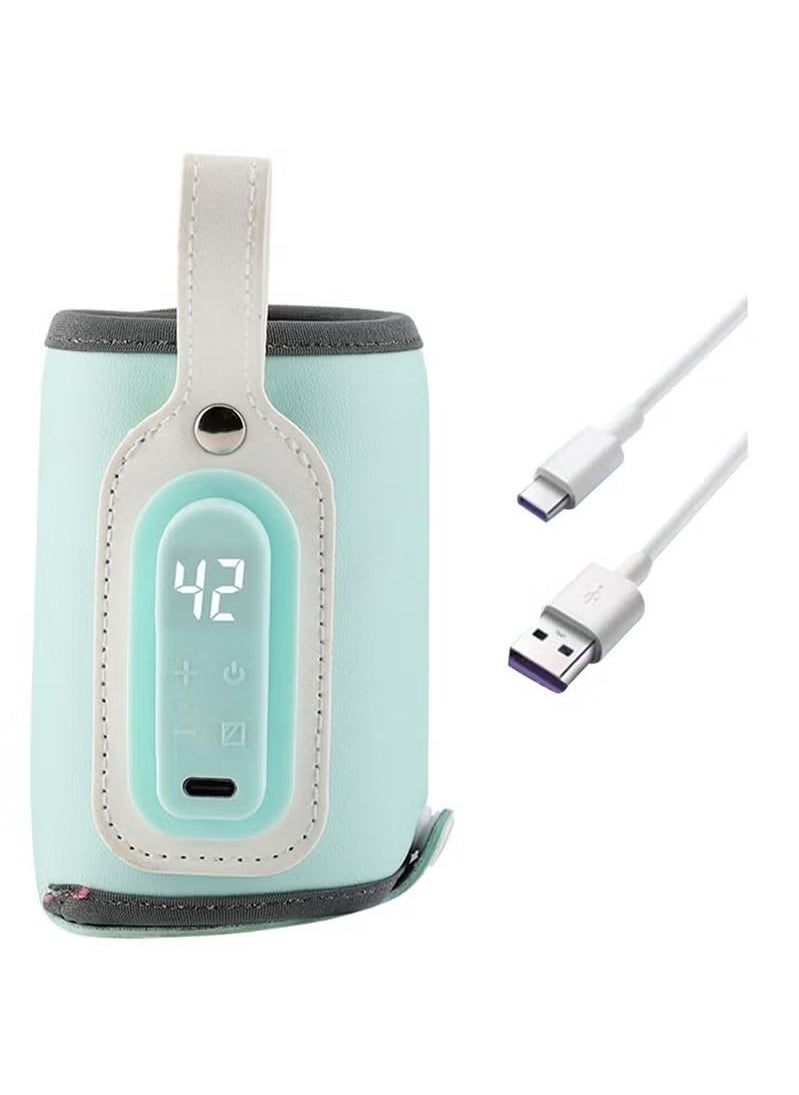 Generic Portable Bottle Warmer Baby Bottle Warmer with LCD Display Bottle Warmer On The Go USB Bottle Warmer for Baby Bottles  - Image 4