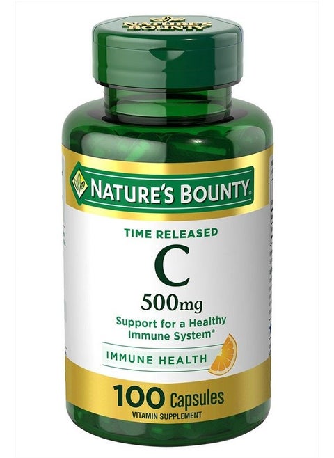 Vitamin C, Immune Support, 500mg, Capsules, 100 Ct