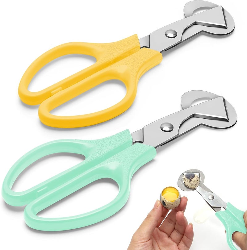 Ahier Pigeon Quail Egg Cutter Scissors Stainless Steel Blades Bird Cutter 2 Pack - Image 1