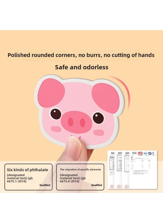 Generic - # Tearing Books Baby Toys Quiet Hand Tearing Cloth Books 0-1 Year Old Baby 6 Months 12 Early Education Hook And Loop Can Bite-Color: Enlightenment Book (need To Apply Velcro Yourself) + Animal Magnetic Puzzle - Image 1