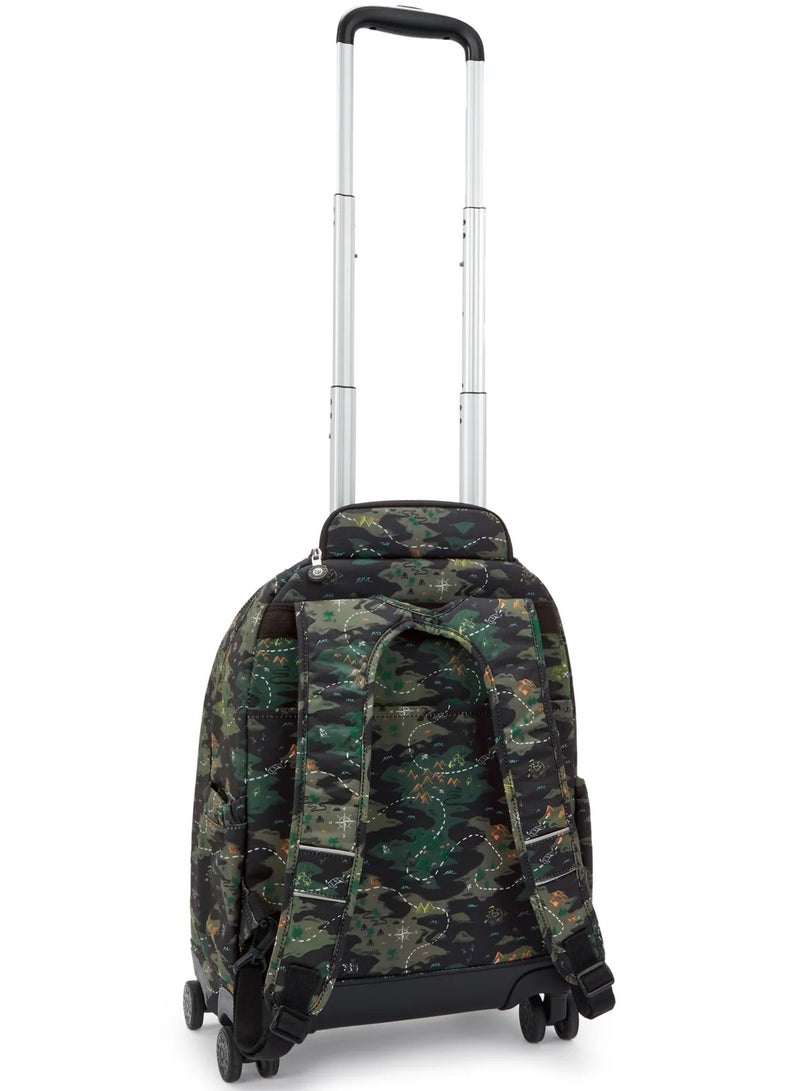 kipling New Zea Large 4 Double Wheeled Trolley Backpack (With Laptop Protection) - Camo Treasure - Image 2
