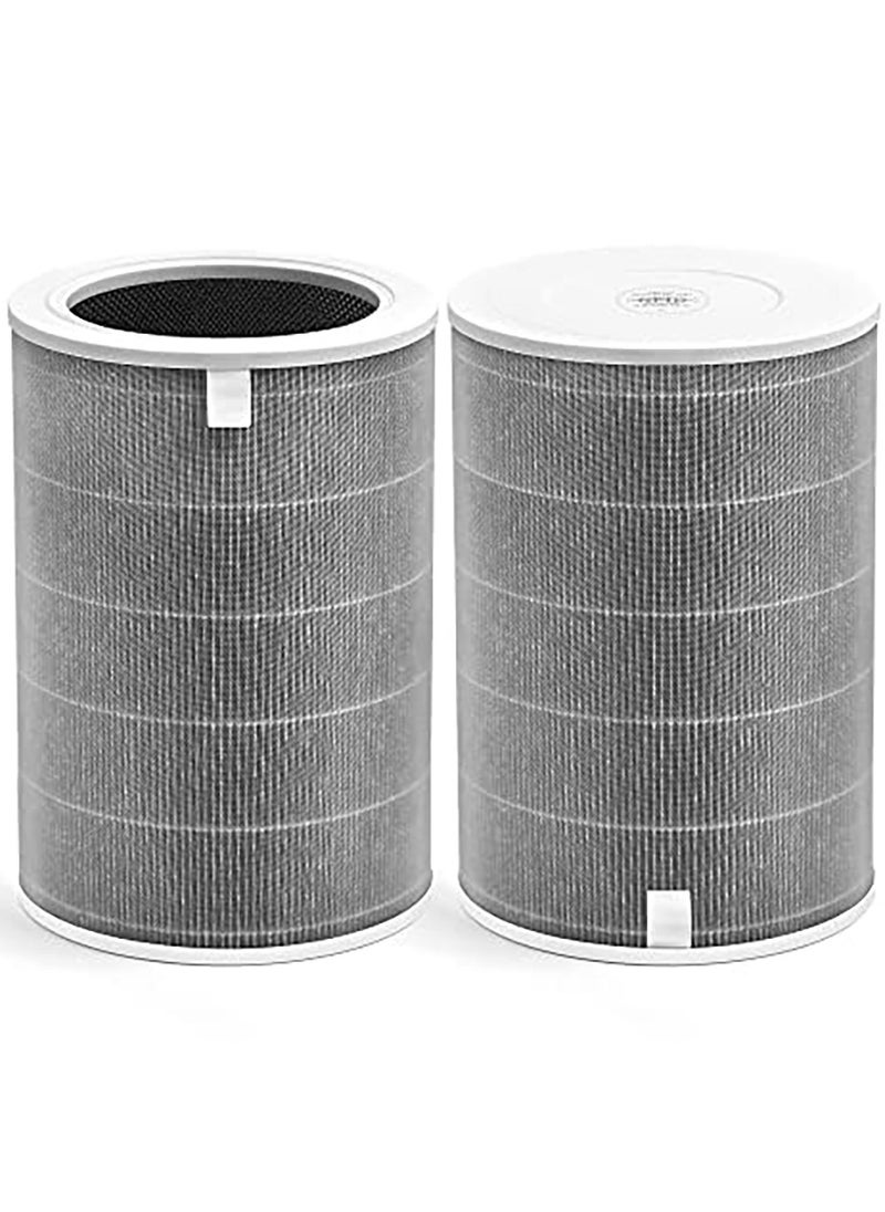Excefore - Mi Air Filter Replacement M8R-FLH Compatible with Xiaomi Mi 1, Mi 2 2S 2C 2H, Mi 3 3C 3H, Mi Pro Air Filter, 3-Layer Filtration with H13 True HEPA Pre-Filter and Activated Carbon, 2 Pack - Image 1