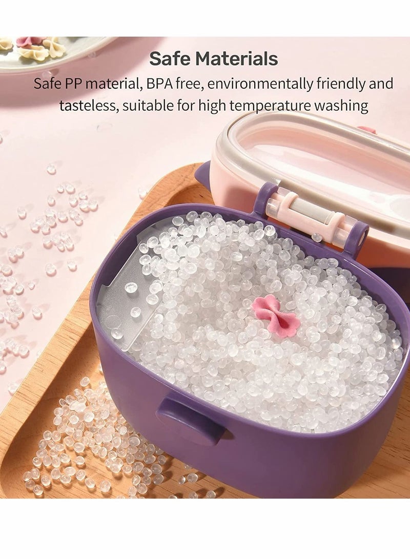 Excefore Baby Formula Dispenser, Portable Storage Formula Containers with Scoop and Leveller - Image 2