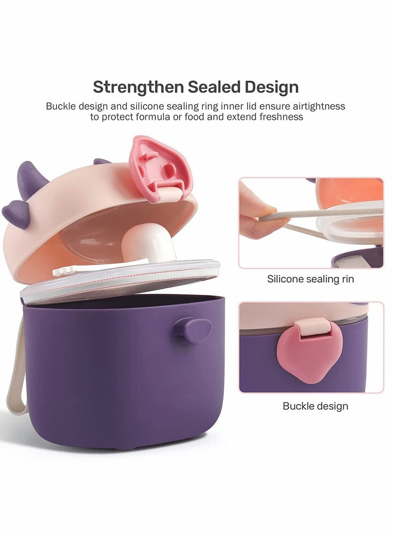 Excefore Baby Formula Dispenser, Portable Storage Formula Containers with Scoop and Leveller - Image 3