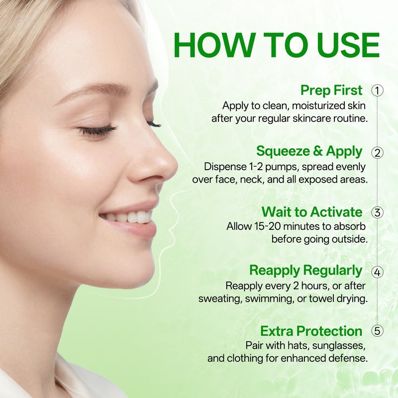 LANEMAY Aloe Vera Oil Control & Clear Protective Cream 60g SPF40+ PA++++ Pore Care Protective Cream - Image 2
