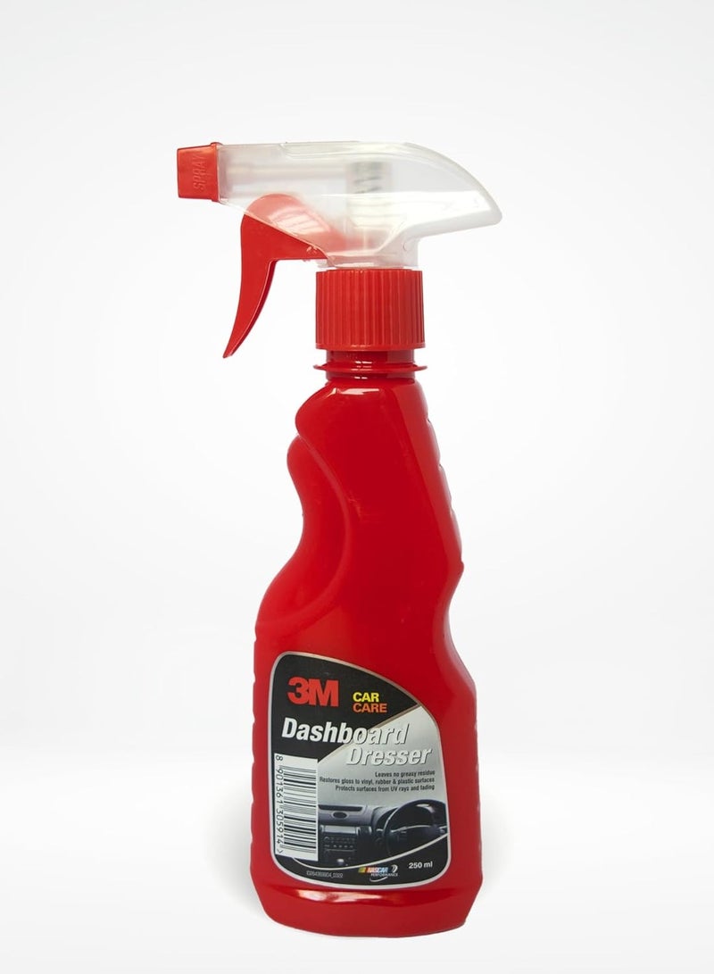 3M Car Dashboard Dresser (250 ml) Restores Gloss and Shine on Dashboard and Other Plastic Parts Protection from UV Rays and Fading - Image 1