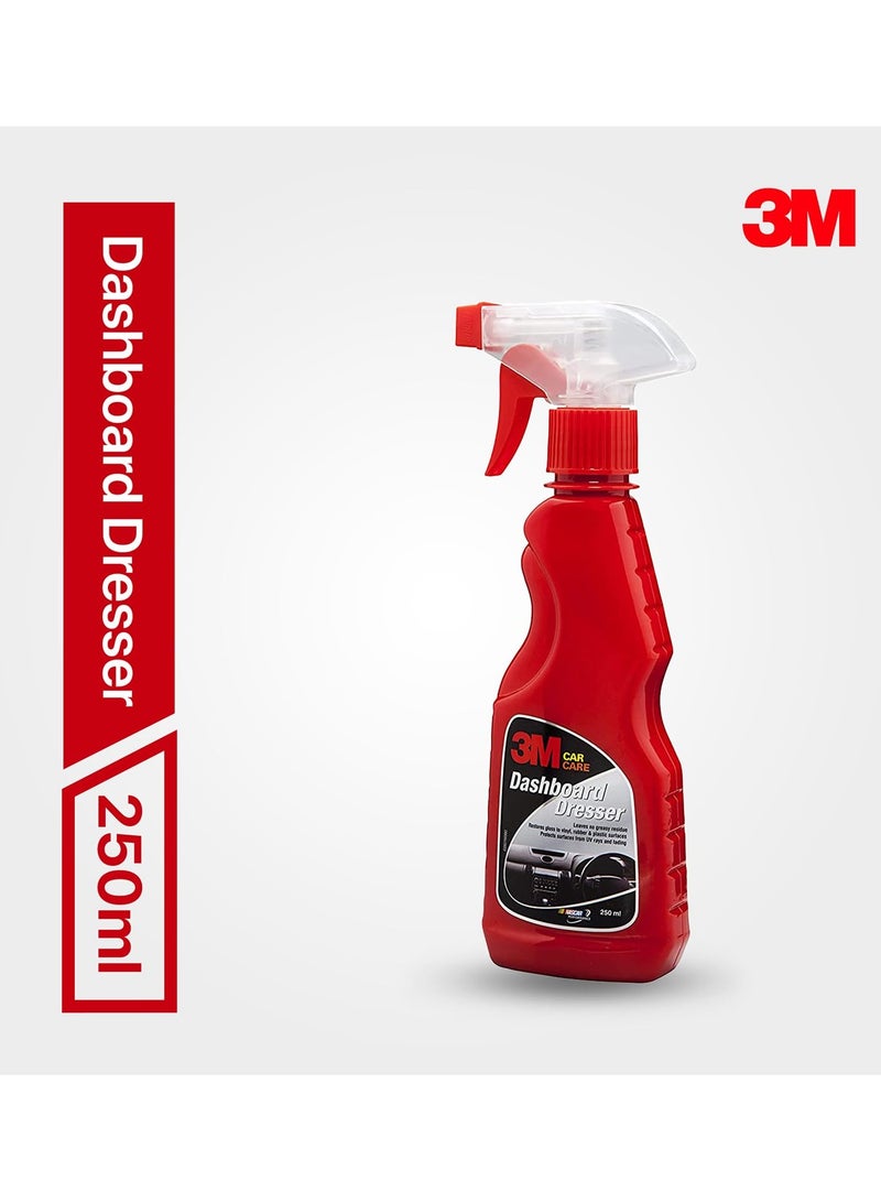 3M Car Dashboard Dresser (250 ml) Restores Gloss and Shine on Dashboard and Other Plastic Parts Protection from UV Rays and Fading - Image 3