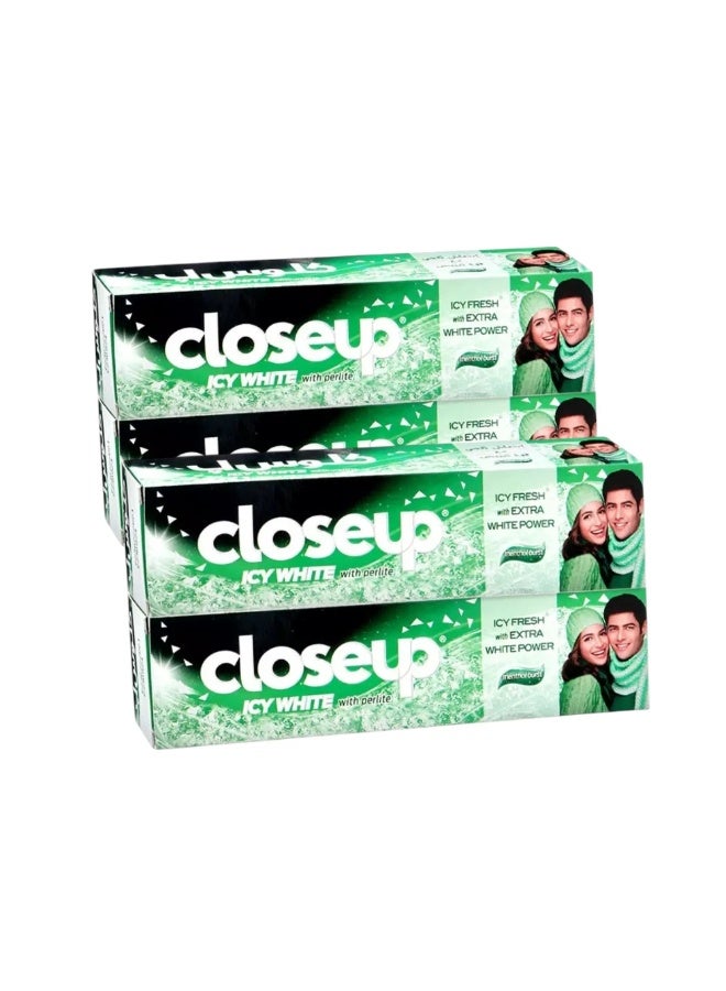 Closeup Perlite Icy Fresh White Toothpaste With Extra White Power 2X75ml- Pack of 2