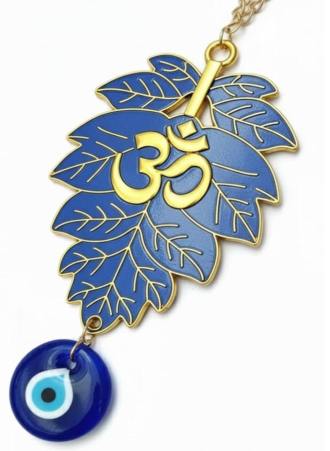 ARTISKRITI Om Evil Eye Hanging Nazar Battu for Main Door Home Entrance Decoration, Aesthetic Home Decor Decorative Items, Blue - Image 4