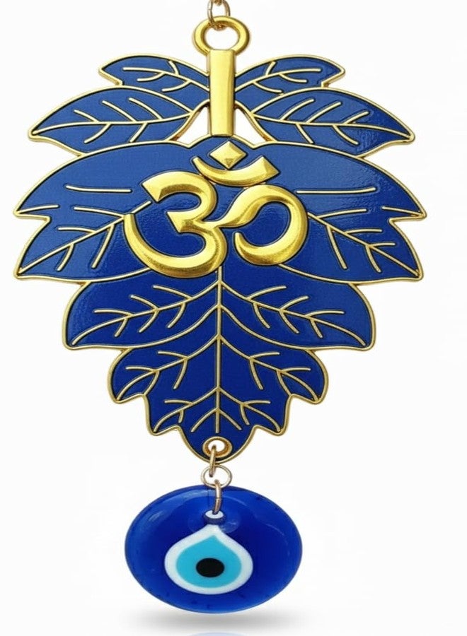 ARTISKRITI Om Evil Eye Hanging Nazar Battu for Main Door Home Entrance Decoration, Aesthetic Home Decor Decorative Items, Blue - Image 2