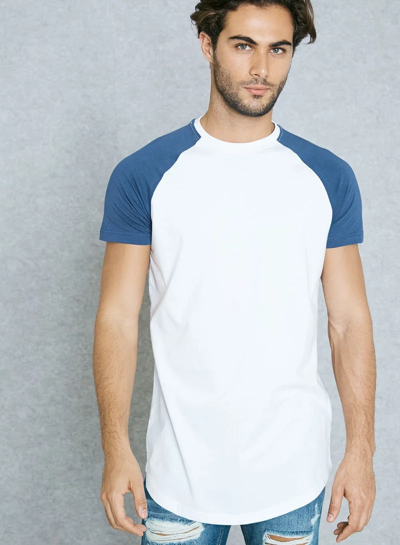 BRAVE SOUL Lutheran Raglan Crew Neck T-Shirt