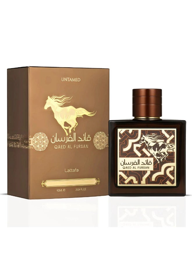 Lattafa Qaed Al Fursan Untamed - Sweet, Warm & Spicy, Amber, Aromatic - Eau De Parfum Long-Lasting Fragrance for Unisex, 3.04 Ounce / 90ml - Image 1
