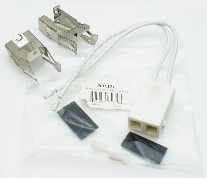 Supco Top Burner Ceramic Receptacle Kit for Whirlpool, AP3075808, PS340571, 330031 - Image 2