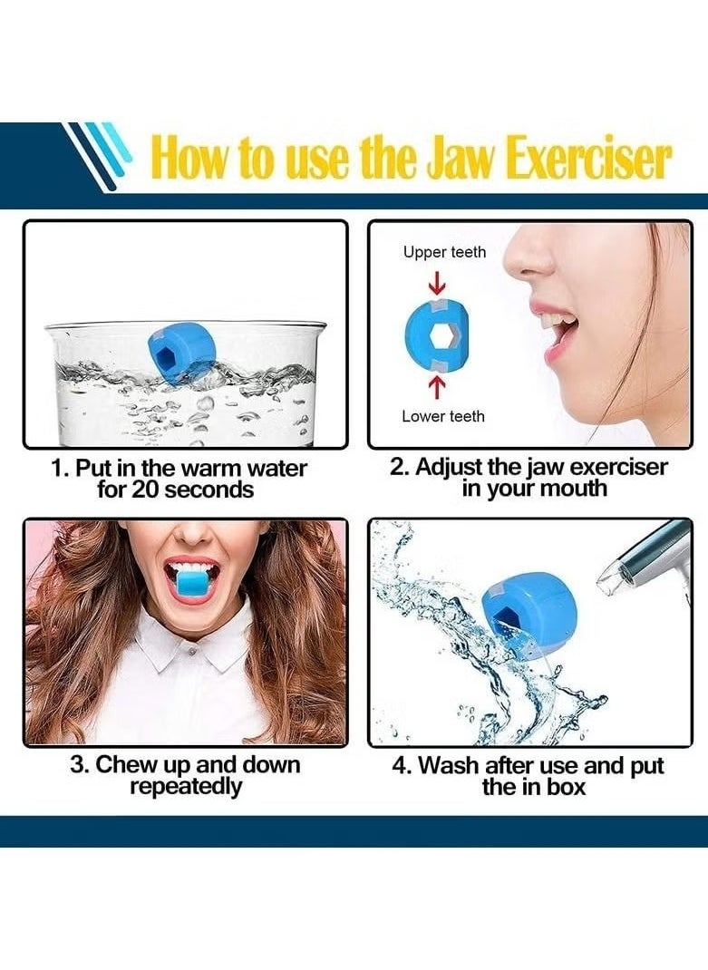 Gonice Jawline Exerciser Tool Men & Women, Double Chin Reducer for Women Face Fat Reducer Jaw Exerciser for Men Jawline Shaper Slim and Tone Your Face & Neck Jaw Liner Tools for Men  - Image 2