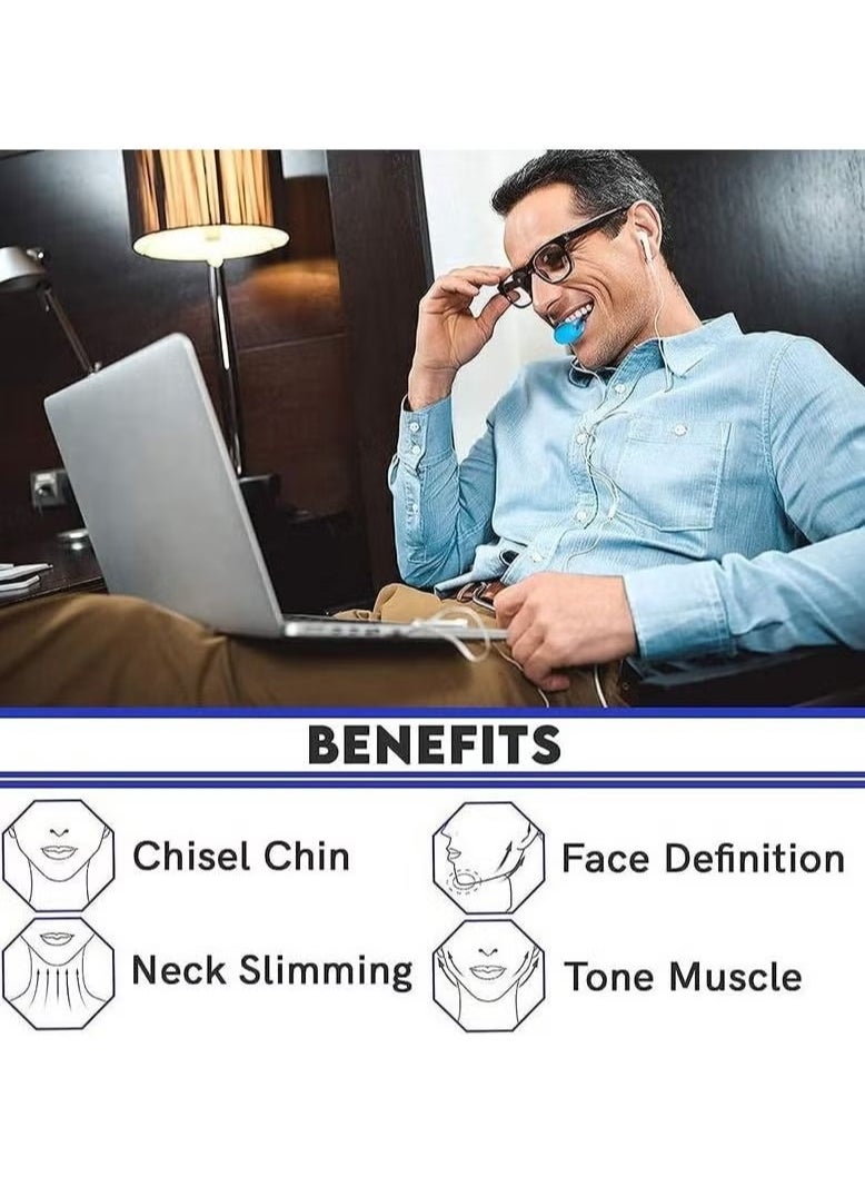 Gonice Jawline Exerciser Tool Men & Women, Double Chin Reducer for Women Face Fat Reducer Jaw Exerciser for Men Jawline Shaper Slim and Tone Your Face & Neck Jaw Liner Tools for Men  - Image 3
