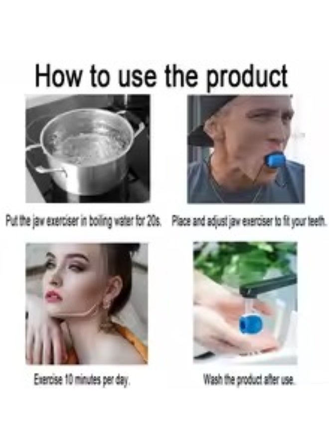 Gonice Jawline Exerciser Tool Men & Women, Double Chin Reducer for Women Face Fat Reducer Jaw Exerciser for Men Jawline Shaper Slim and Tone Your Face & Neck Jaw Liner Tools for Men - Image 5