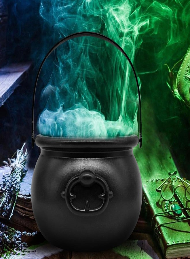 SpinLaLa 8" Plastic Black Cauldron Kettle Halloween Candy Bowl, Large Witch Cauldron Pot Bucket for Halloween Decorations Trick or Treat Party Supplies - Image 5