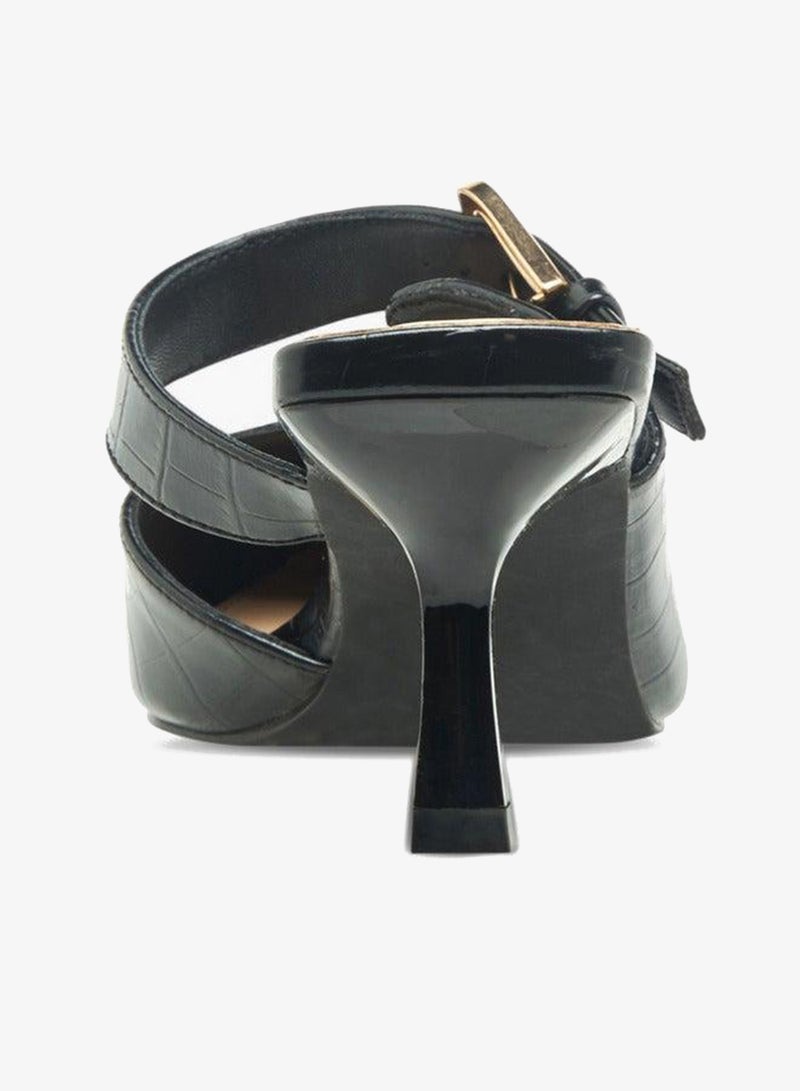 فلورا بيلا من شو إكسبرس صنادل نسائية بكعب واسع مزينة بإبزيم - Image 5