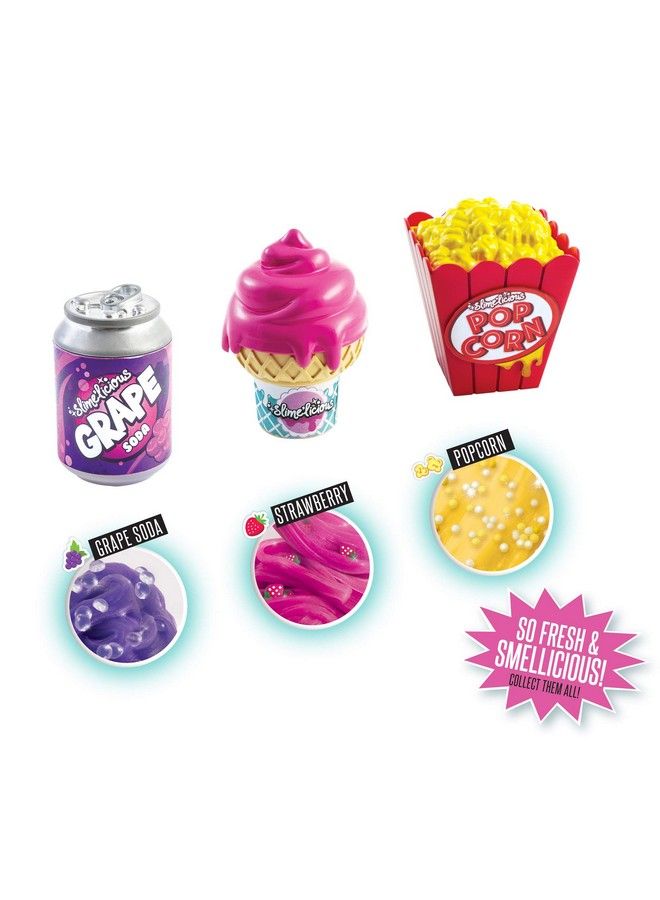 Canal Toys مجموعة من 3 قطع من الوحل المعطر So Slime Diy Slimeicious، آيس كريم، صودا العنب وفشار (277067) - Image 5