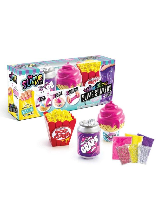 Canal Toys مجموعة من 3 قطع من الوحل المعطر So Slime Diy Slimeicious، آيس كريم، صودا العنب وفشار (277067) - Image 1