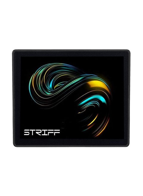 STRIFF Mpad Mouse Mat 240X200X3mm Gaming Mouse Pad, Non-Slip Rubber Base, Waterproof Surface, Premium-Textured, Stitched Edges Mousepads, Compatible with Laser and Optical Mice