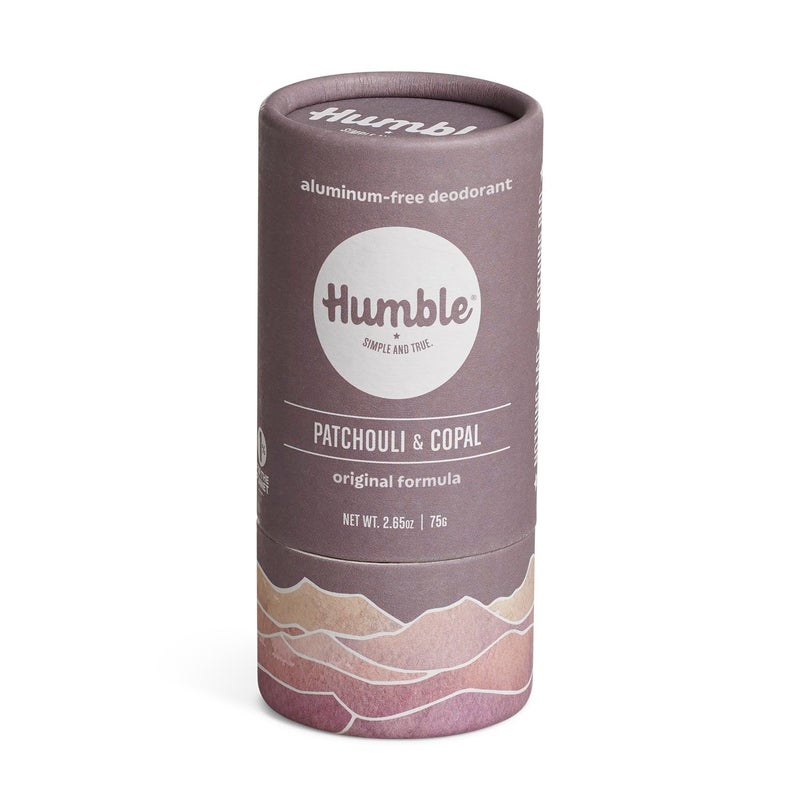 HUMBLE SIMPLE AND TRUE. HUMBLE BRANDS Original Formula, Plastic-Free, Aluminum-free Deodorant Long Lasting Odor Control with Baking Soda and Essential Oils, Patchouli & Copal - Image 1