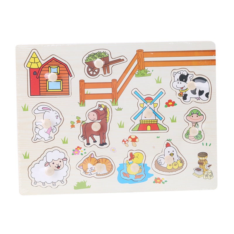 Wooden Puzzle: High-Quality Polished Wood - Non-Toxic Odourless Cognitive Toy for Kids’ Early Learning, Spatial Thinking and Parent-Child Interaction - Image 5