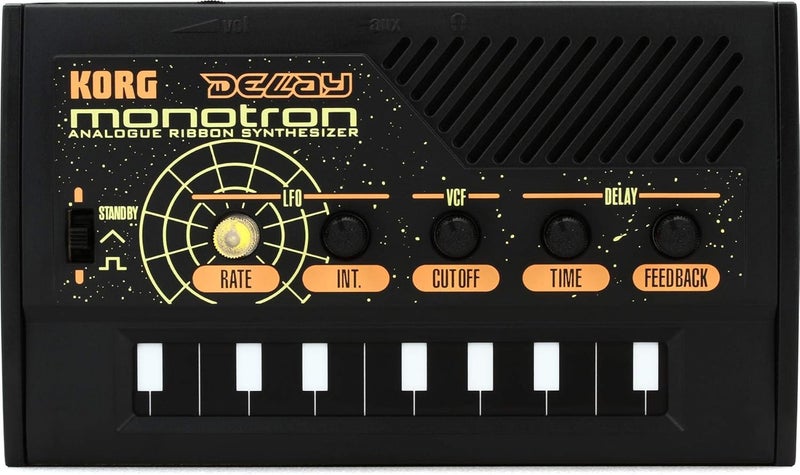 Korg Monotron Delay Analog Ribbon Synthesizer with Built-in Speaker and Delay Effect - Image 1