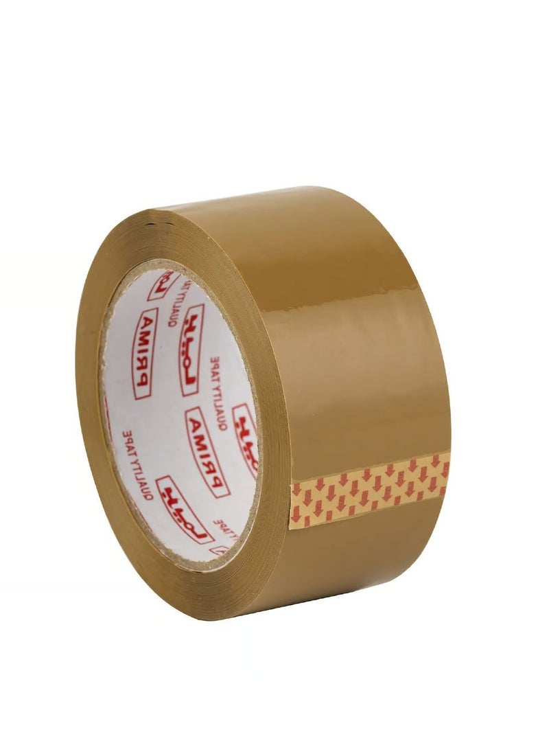 PRIMA Brown Packaging Tape Pack of 3 48mm Width 100 Yards Long Each Strong Adhesive for Shipping Sealing Everyday Use Office and Home Supplies - Image 4