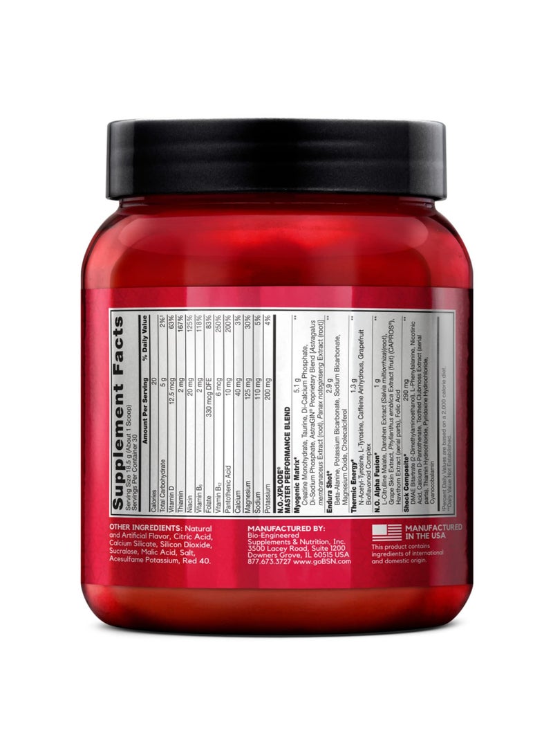 BSN N.O.-Xplode Legendary Pre-Workout Fruit Punch Flavor 30 Servings - Image 4