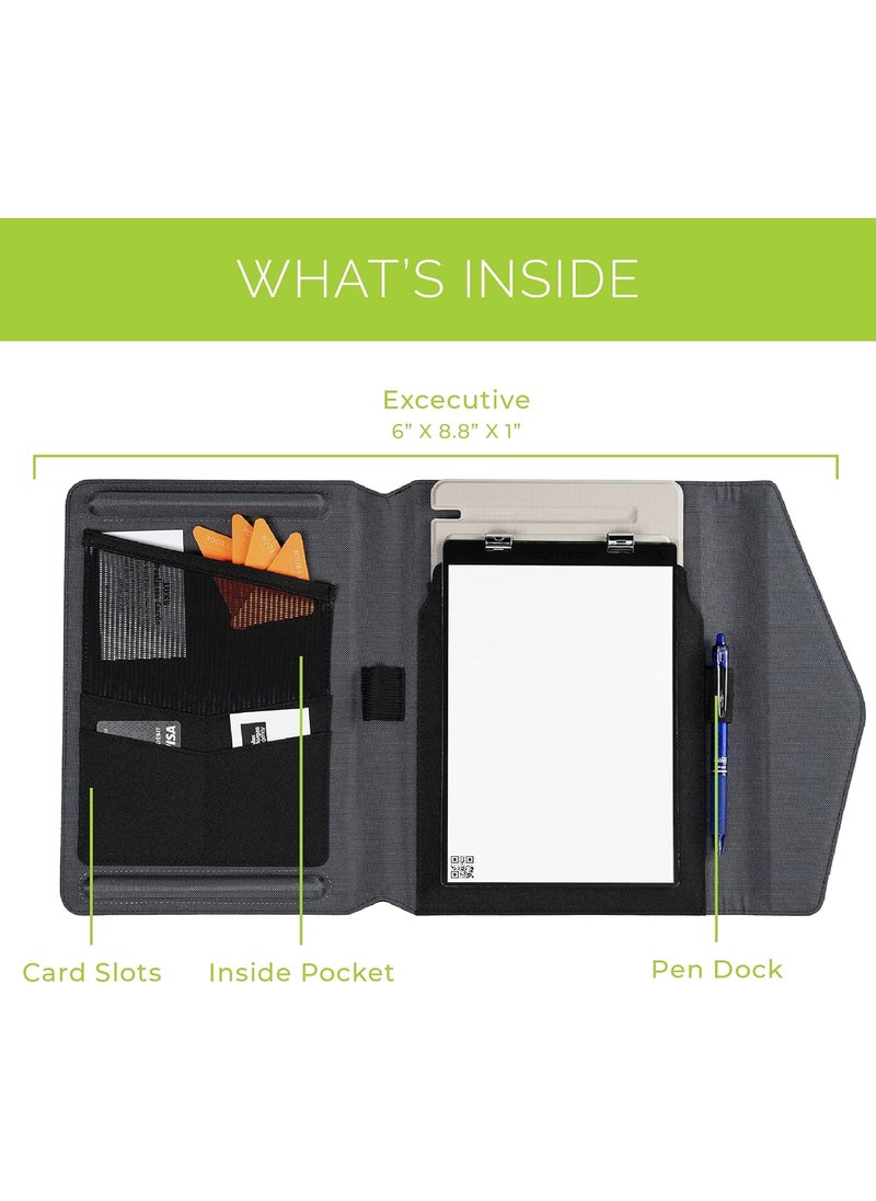 Rocketbook Rocketbook Capsule Cover for Orbit Executive  100 Recyclable Cover with Pen Holder Magnetic Clasp  Inner Storage  Black  - Image 3