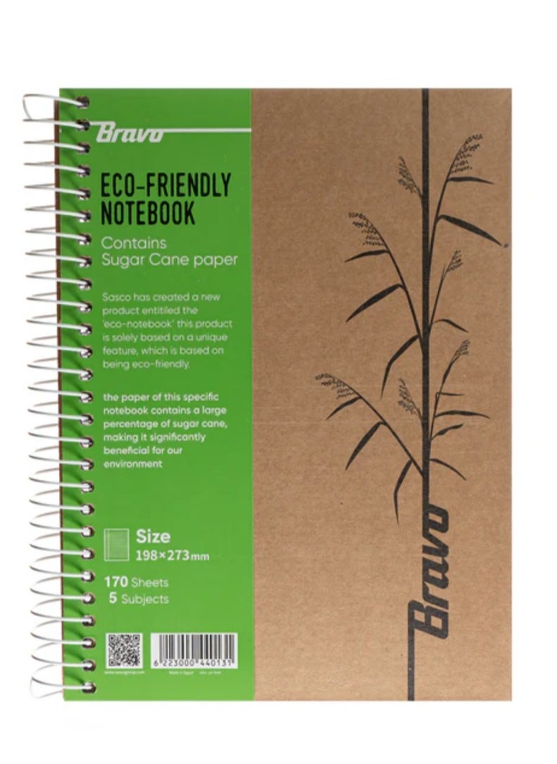 Bravo Bravo Eco Notebook - 170 Sheets - A4 Size 
