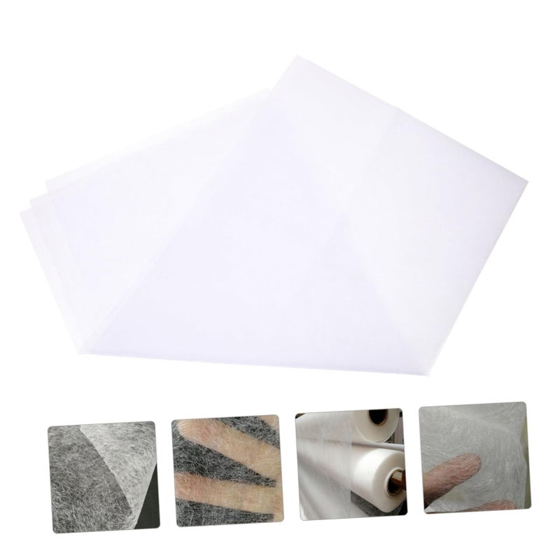 White Double Sided Self Adhesive Interlining Fabric for Sewing Repairs and Quilting Crafts Strong Bond - Image 5