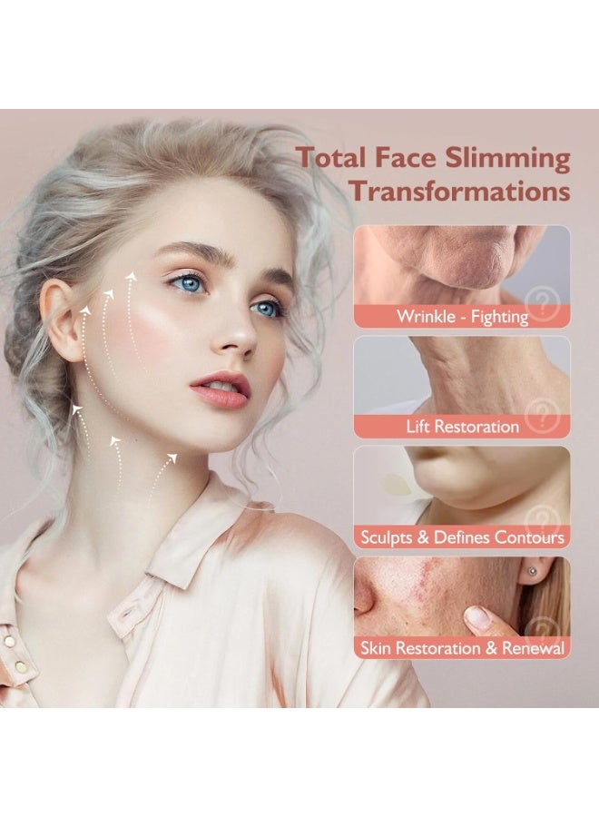 ATRJSZ Jawline Shaper Chin Strap for Sleeping, Reusable V-Line Mask for Women Face Lifting Made w/Electric-Hot-Press Tech for Skin-Friendly & Breathable Cooling Fabric (Black, M) - Image 4