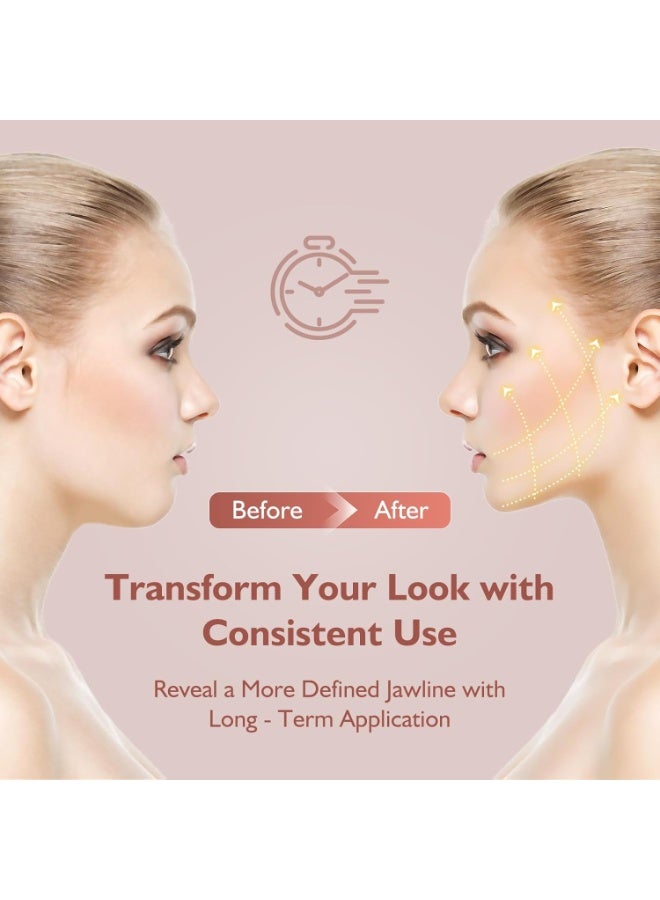 ATRJSZ Jawline Shaper Chin Strap for Sleeping, Reusable V-Line Mask for Women Face Lifting Made w/Electric-Hot-Press Tech for Skin-Friendly & Breathable Cooling Fabric (Black, M) - Image 5