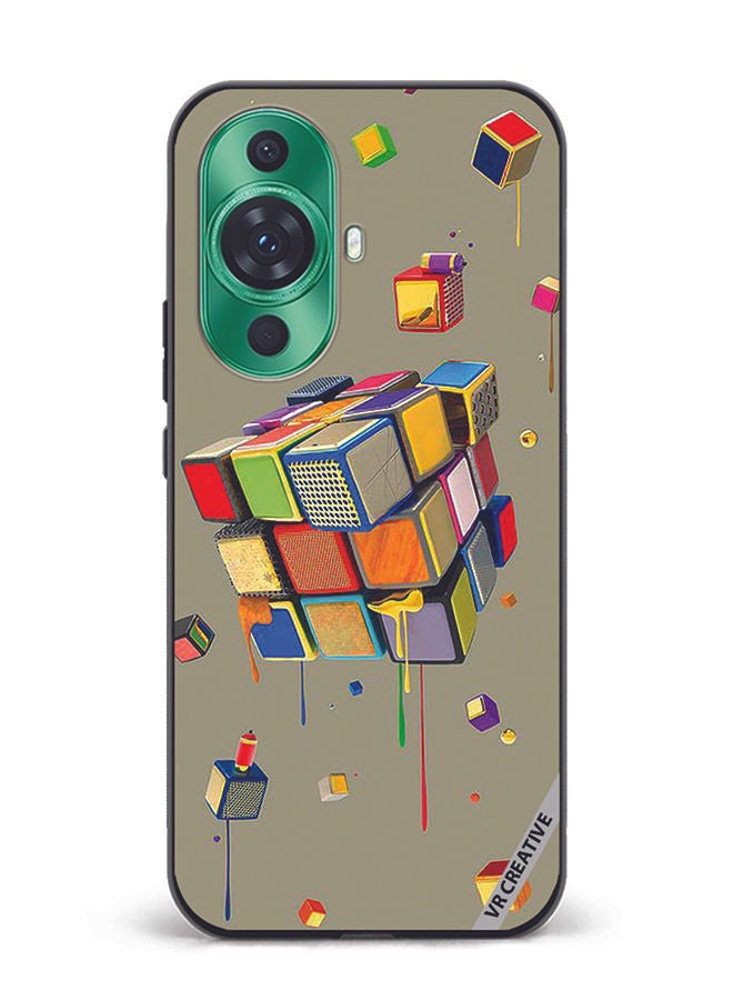 VR CREATIVE Protective Case Cover For Huawei nova 11 Cubes Design Multicolour - Image 1